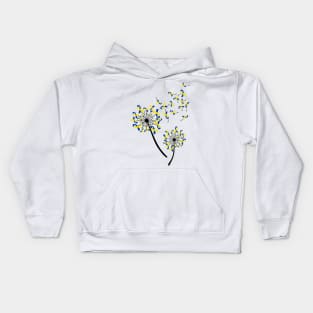 World Down syndrome Awareness Dandelion Awesome Kids Hoodie